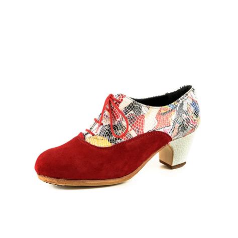 Zapato de baile flamenco Danza Combinado Fantasía ALMORADUX