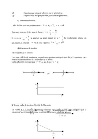 Loi Dohm Et Loi De Joule Pdf