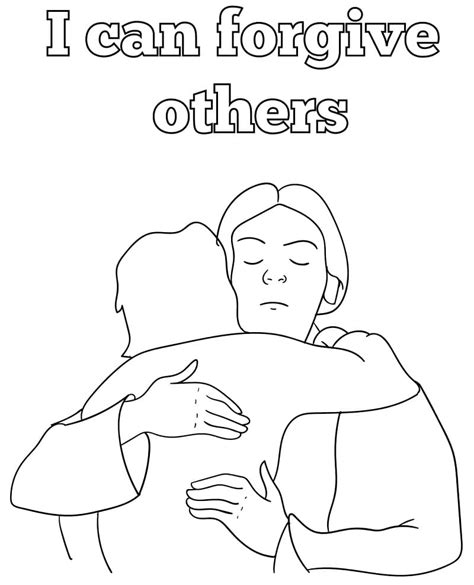 Forgive Others Coloring Page - Free Printable Coloring Pages for Kids