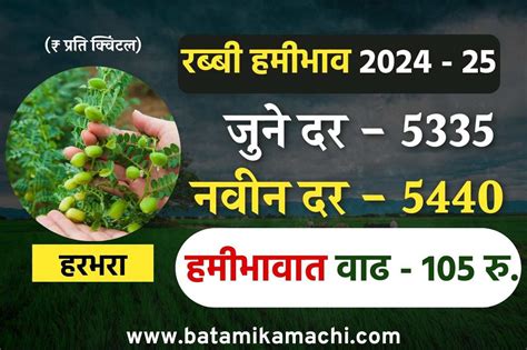 Msp Rabi Crops 2024 25 Declared रब्बी पिकांचे हमीभाव जाहीर हमीभावात