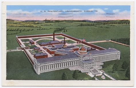 United States Penitentiary At Leavenworth Kansas Kansas Memory