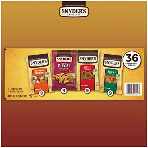 Snyder S Of Hanover Variety Pack Pretzels Individual Packs 4 Flavors