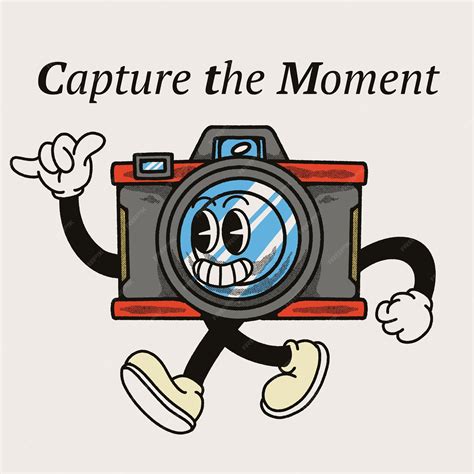 Premium Vector | Capture the Moment With Camera Groovy Character Design
