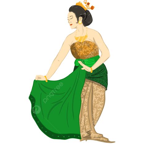 Female Javanese Dancer Traditional Dance Javanese Png Transparent