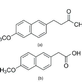 chemical structure   nabumetone   active metabolite
