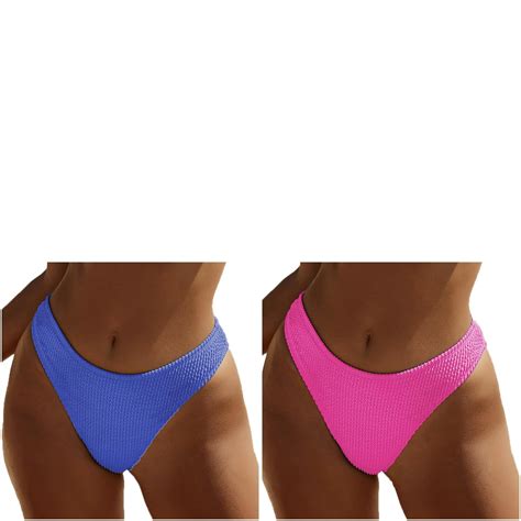 Wijhcboe Pack Women Teen Swimsuit Girls Sexylow Waist Bikini Bottoms Plus Size Women S Board