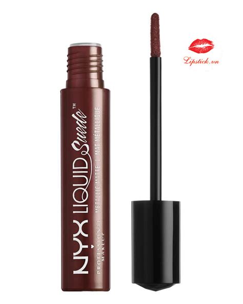 Review Son NYX Liquid Suede Metallic Matte Neat Nude Tím Mận