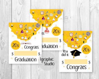 Money Card, Printable Graduation Card, Gift for Graduate by IGraphicStudio