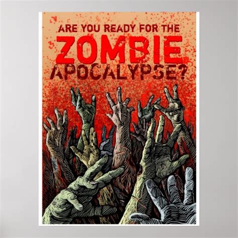 Zombie Apocalypse poster | Zazzle