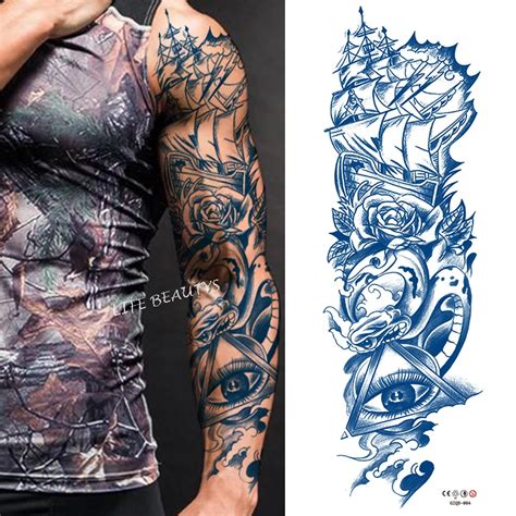 Sailboat Sleeve Tattoo