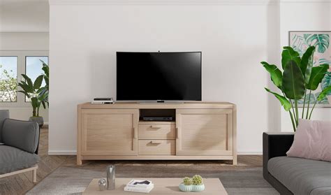 Portobello Mueble Tv Roble Puertas Caj N