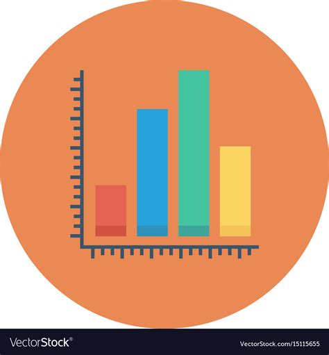 chart statistics royalty  vector image vectorstock
