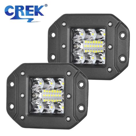 Crek Flush Mount W Offroad Led Rear Fog Work Driving Light Rear