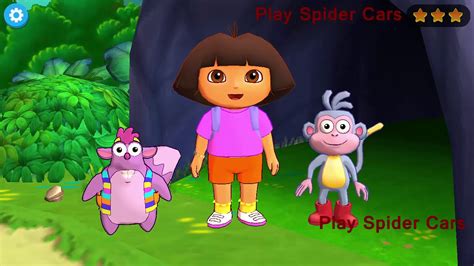 Learn With Dora Nature Hide And Go Seek Cartoon Game Learning English Youtube