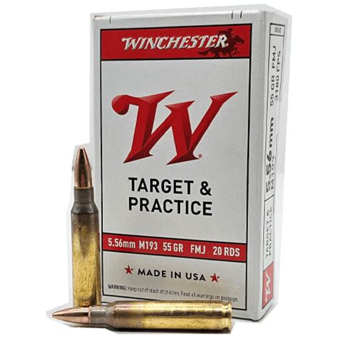 5 56 Nato Winchester M193 55 Grain Full Metal Jacket