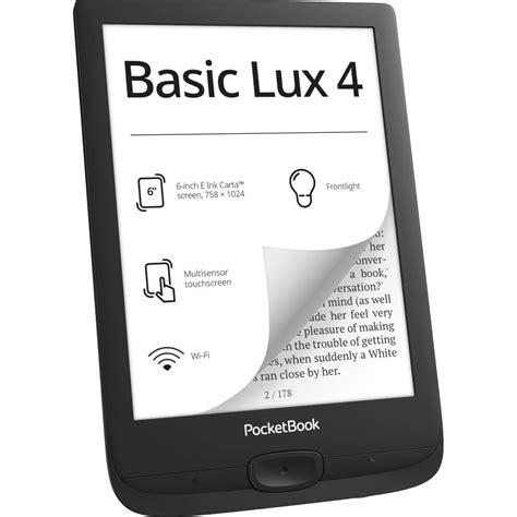 Електронна книга POCKETBOOK 618 Basic Lux 4 Black (PB618-P-CIS) ᐉ ...