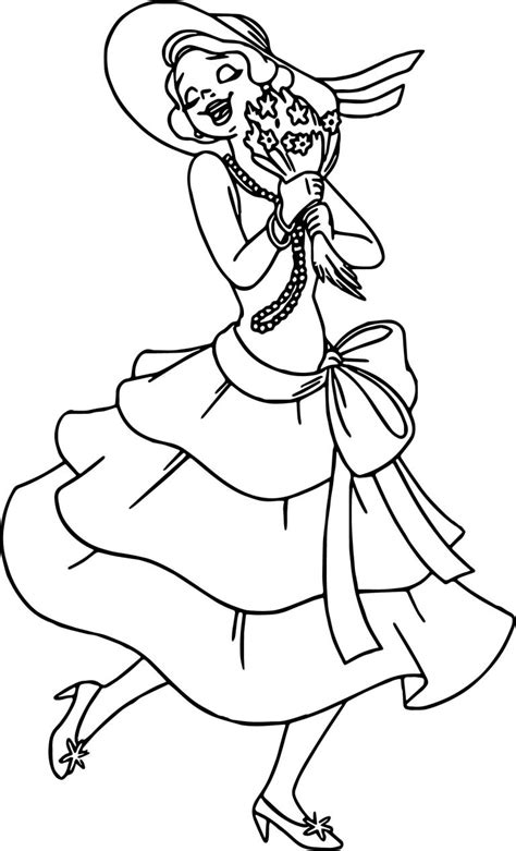 The Princess And The Frog Very Flower Coloring Page Wecoloringpage