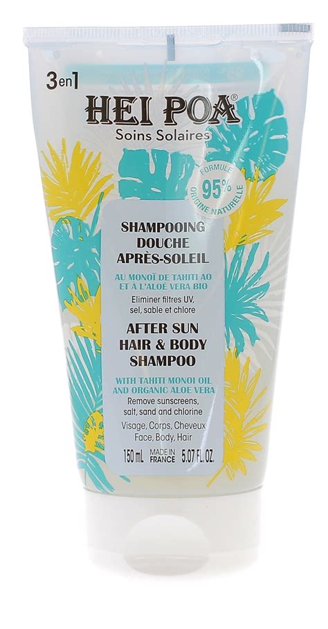 Shampoing douche après soleil Hei Poa visage corps et cheveux