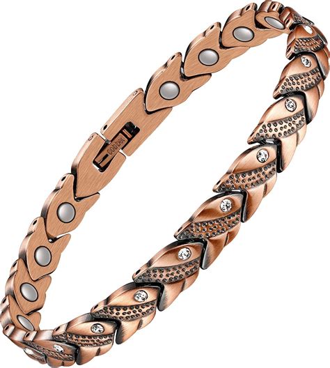 Jecanori Copper Magnetic Bracelet For Womens Magnetic Therapy Bracelet