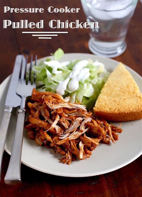 Easy Bbq Shredded Chicken Instant Pot Recipe Cook Fast Eat Well