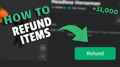 How To Refund Items On ROBLOX 2023 YouTube