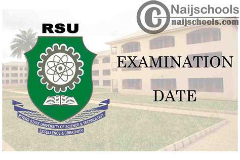 River State University Rsu Second Semester Examination Commencement