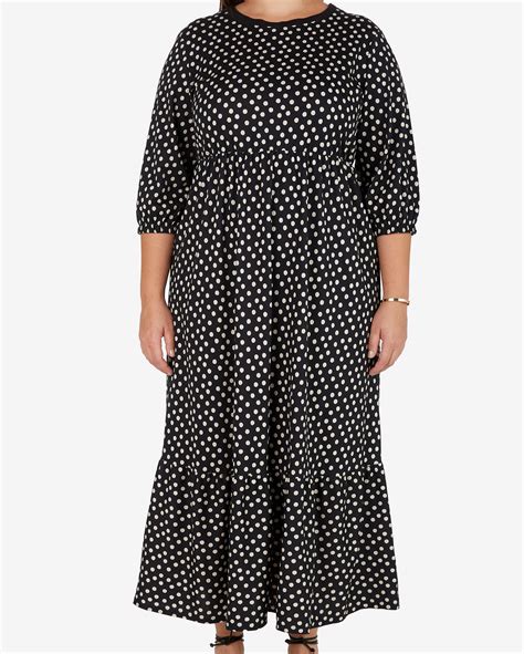 Riachuelo Vestido Longo Plus Size Feminino Maria Decote Redondo Po