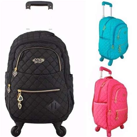 Mochila Notebook 4 Rodinhas 360 Feminina Escolar Juvenil R 229 99 Em