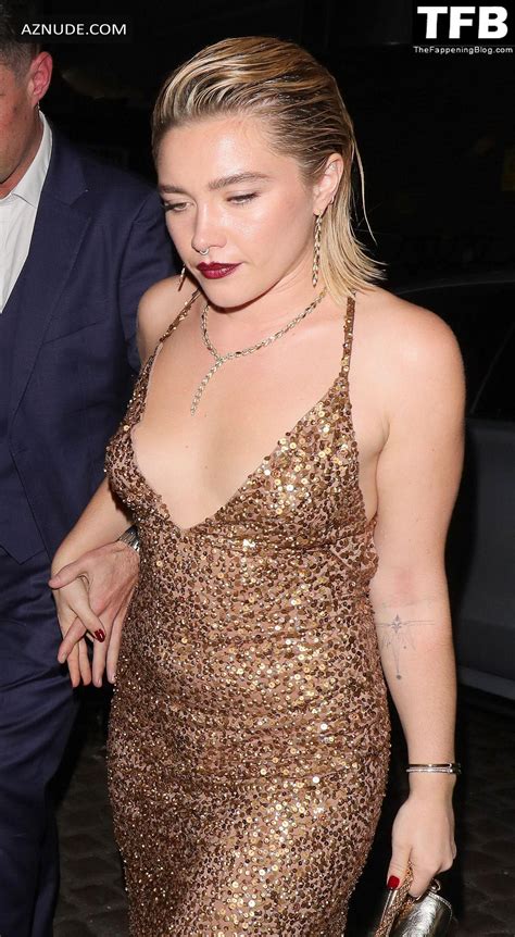 Florence Pugh Flashes Her Tits While Attending The Fashion Awards After Party In London Aznude