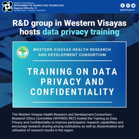 R&D group in Western Visayas hosts data privacy training | Department