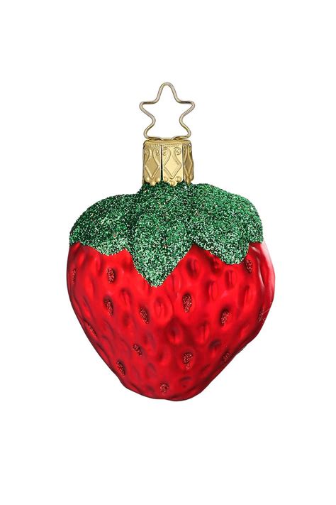 ᐅ Елочная игрушка "Клубника", 6,5 см Inge's Christmas, красный, размер ...