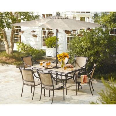 Hampton Bay Andrews Piece Patio Dining Set T F U Q