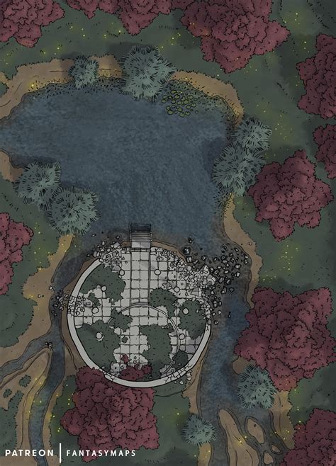 [oc] Ruined Shrine R Dndmaps