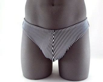 Hot Neon Pink Men Thong Swimsuit Etsy