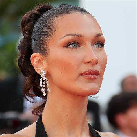 Bella Hadid Soaked Up The Sun In A Bikini Top And Matching Bottoms Glamour Uk