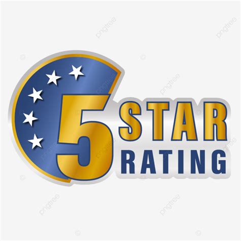 5 Star Rating Vector Design Images 5 Star Rating English Typography