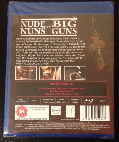 NUDE NUNS WITH BIG GUNS Blu Ray UK Release Region Free Rare Free US