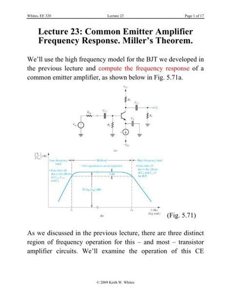 Frequency Response Of Ce Amplifier Circuit Diagrams Circuit Diagram