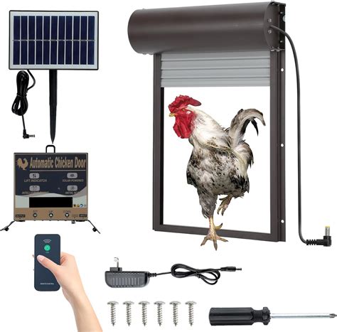 Sgxhyy Automatic Chicken Coop Door Solar Poweredopener With Timer