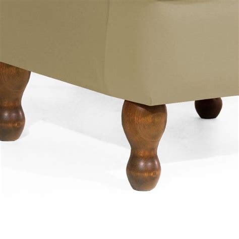 Kit Poltronas Vovó Lucy Decorativa Luxo Suede Nude MadeiraMadeira