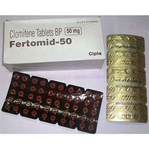 50MG Fertomid 50 Tablets Packaging Size 1 Strip Of 10 Tablet At Rs 50