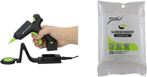 Amazon SurebonderSurebonder Cordless Corded High Temperature Mini Hot Glue Gun Clear