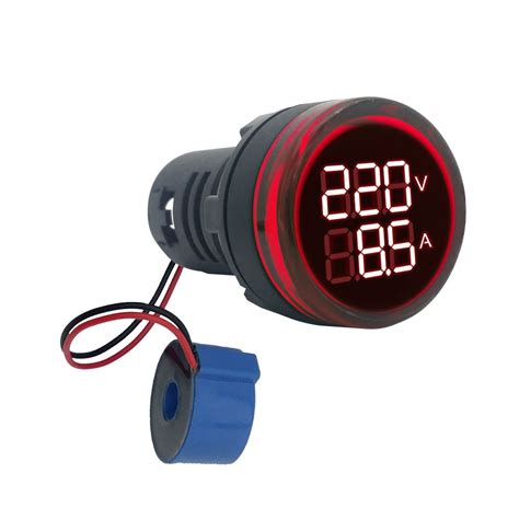 Mini Volt Amper Metro Digital Led Vca Y A Rojo