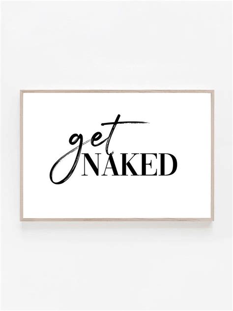 Get Naked Salle de bain imprimable Art mural de salle de bain Impression drôle de salle de