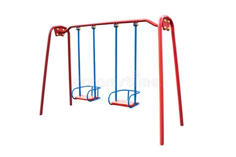 Child Swing Isolated On White Background Metal Child Swings From