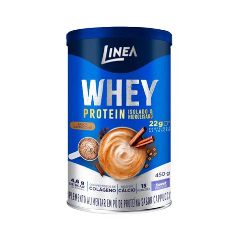 Whey Protein Linea Isolado E Hidrolizado Cappuccino 450g Shopping Eldorado