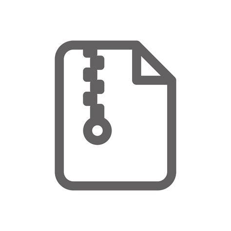 Zip File Icon Perfect For Website Or User Interface Applications