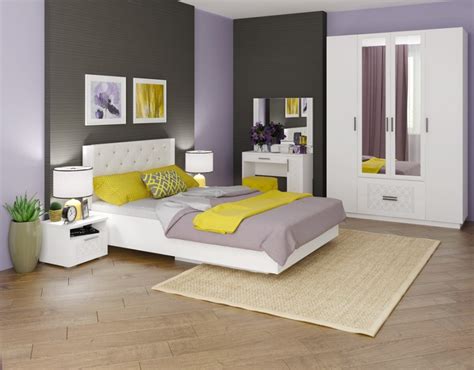 «Тиффани» модульная спальня Белый глянец от Риннер - купить по цене ...