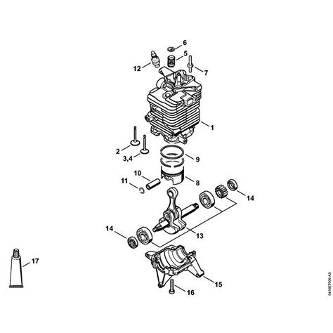 Stihl BR 700 Backpack Blower BR 700 Parts Diagram A CYLINDER