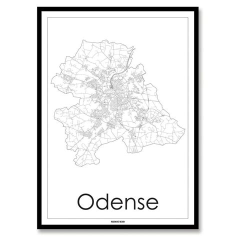 Kort Over Odense Leder Du Efter Et Smukt Kort Over Odense